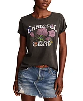 Lucky Brand Women's Grateful Dead Rose Bears Classic Crewneck T-Shirt