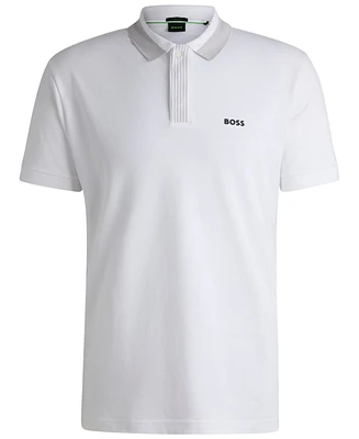 Boss by Hugo Men's Contrast-Logo Polo Shirt