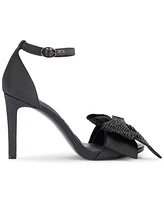 Karl Lagerfeld Paris Women's Kenz Bow Ankle Strap Dress Sandals