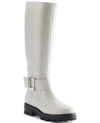Karl Lagerfeld Paris Women's Meara 50/50 Almond Toe Band Boots