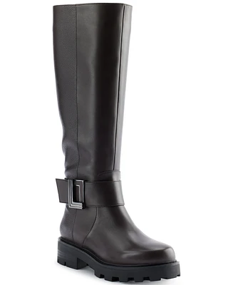 Karl Lagerfeld Paris Women's Meara 50/50 Almond Toe Band Boots