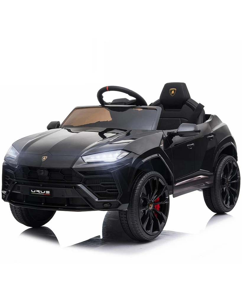 Funtok Licensed Lamborghini Urus 12V Electric Ride on Car for Kids, with Remote Control, MP3 Player and Led Lights