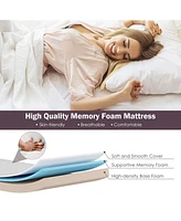 Gouun Rollaway Folding Bed with Memory Foam Mattress and Dust-Proof Bag Made in Italy