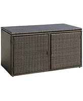 Gouun 88 Gallon Garden Patio Rattan Storage Container Box