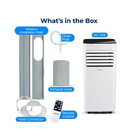 SereneLife Portable Air Conditioner, 10000 Btu, Dehumidifier & Fan Modes