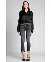 Black Orchid Denim Women's Olivia Slant Fray Jean