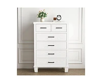 gaomon 6 Drawer Dresser for Bedroom, Modern Chest of Drawers, 31.5 Inch Wide Storage Cabinet with Sturdy Legs