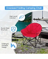 Gouun Folding Camping Moon Padded Chair with Carrying Bag