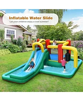 Gouun Inflatable Water Slide with Splash Pool Water Park and 680W Blower