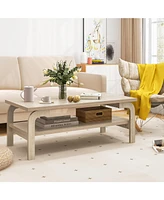 Gouun 47 Inches Accent Rectangular Table for Living Room
