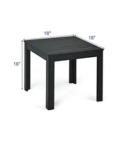 Gouun Wooden Square Patio Bistro Table