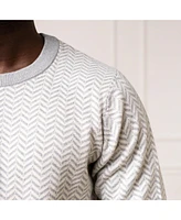 Hope & Henry Men's Organic Crew Neck Intarsia Sweater