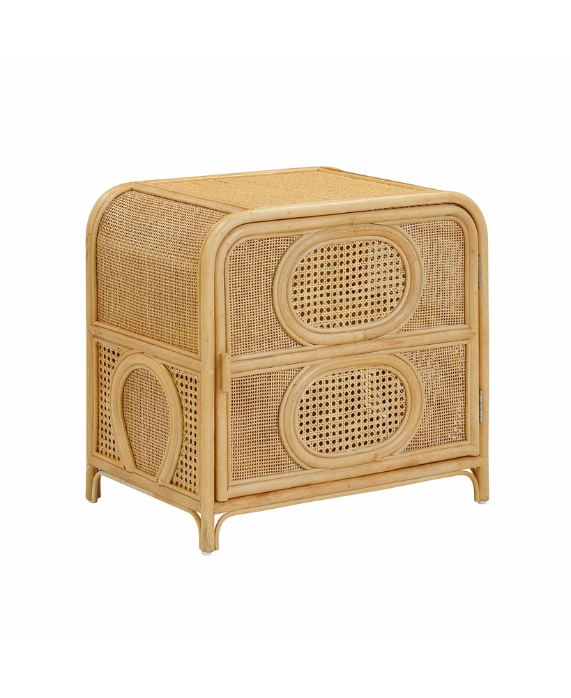 Tov Furniture 17.7" Rattan Nightstand