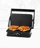 Holstein Housewares 2-Slice Panini Press and 180 Grill Hh-09176003SS