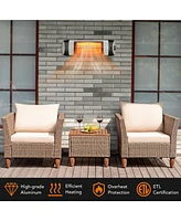 1500W Wall-Mounted Electric Patio Infrared Heater with Remote Control