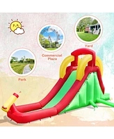 Gouun Inflatable Water Slide Bounce House with Climbing Wall and Jumper with 550W Blower