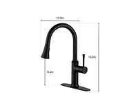 Casainc Smart Faucet Touchless Pull Down Sprayer Kitchen Faucet with Voice and Motion Control