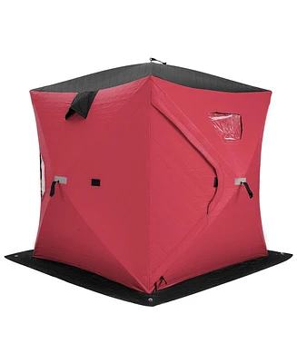 Gouun Portable 2 Person Ice Shanty with Cotton Padded Walls