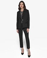 Karl Lagerfeld Paris Women's Notched-Lapel Single-Button Blazer