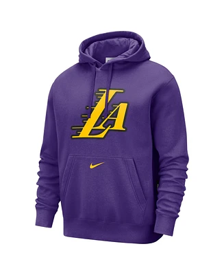 Nike Men's Purple Los Angeles Lakers 2024/25 City Edition Essential Club Pullover Hoodie