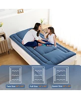 gaomon Japanese Floor Mattress Twin, Foldable Futon, Thick Sleeping Pad & Portable Camping Mattress, for Living Room Guest