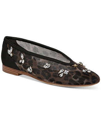 Circus Ny by Sam Edelman Women's Tina Jewel Embellished Mesh Flats