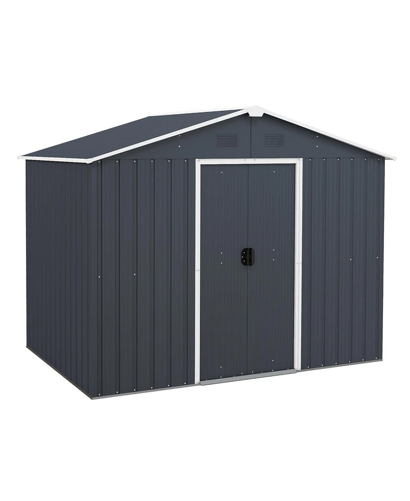 Gouun Outside Storage Shed with Lock Air Window