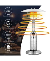 Gouun 11 000BTU Portable Tabletop Patio Stainless Steel Standing Propane Heater