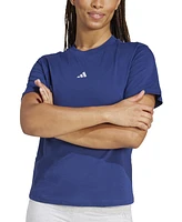 adidas Women's Short-Sleeve Cotton Crewneck Logo T-Shirt