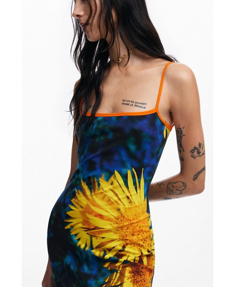 Desigual Women's Sunflower midi dress