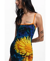 Desigual Women's Sunflower midi dress