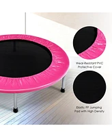 Gouun 38 Inch Mini Folding Trampoline Portable Leisure Fitness Backboard