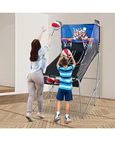 Gouun Dual Shot Basketball Arcade Game with 8 Modes and 4 Balls