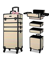 Byootique 3-Piece Makeup Train Cases Cosmetic Organizer Kit Grace ForgetMeNo