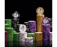 Slickblue Poker Chips 25-Pack - Clay Composite, $0.25 Denomination