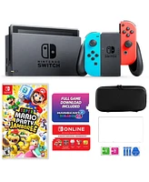 Nintendo Switch with MarioKart 8 Bundle in Neon with Jamboree Game & Accessories