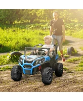 Qaba 2 Seater 24V Electric Car for Kids with Remote Control,