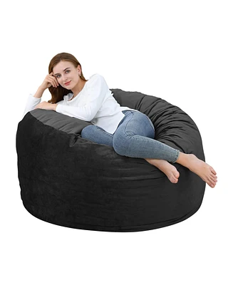 gaomon 4 Foot Bean Bag Chair,Memory Foam Big Bean Bag