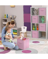 Sorbus 11 Inch 6 Pack Foldable Fabric Storage Cube Bins with Handles - for Organizing Pantry, Closet, Nursery, Playroom