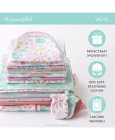 The Peanutshell Baby Girls Layette Gift Set Girls, Ocean Flower, 23 Essential Pieces, 0-3 Months