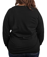 Hybrid Apparel Plus Size Grinch Who-Ville Graphic Pullover Top