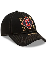 New Era Men's Black Cleveland Guardians 2024 American League Division Series Champions Locker Room 9FORTY Adjustable Hat