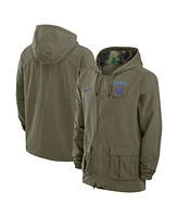 Nike Men's Olive Kentucky Wildcats 2024 Military Appreciation Full-Snap Hoodie Jacket