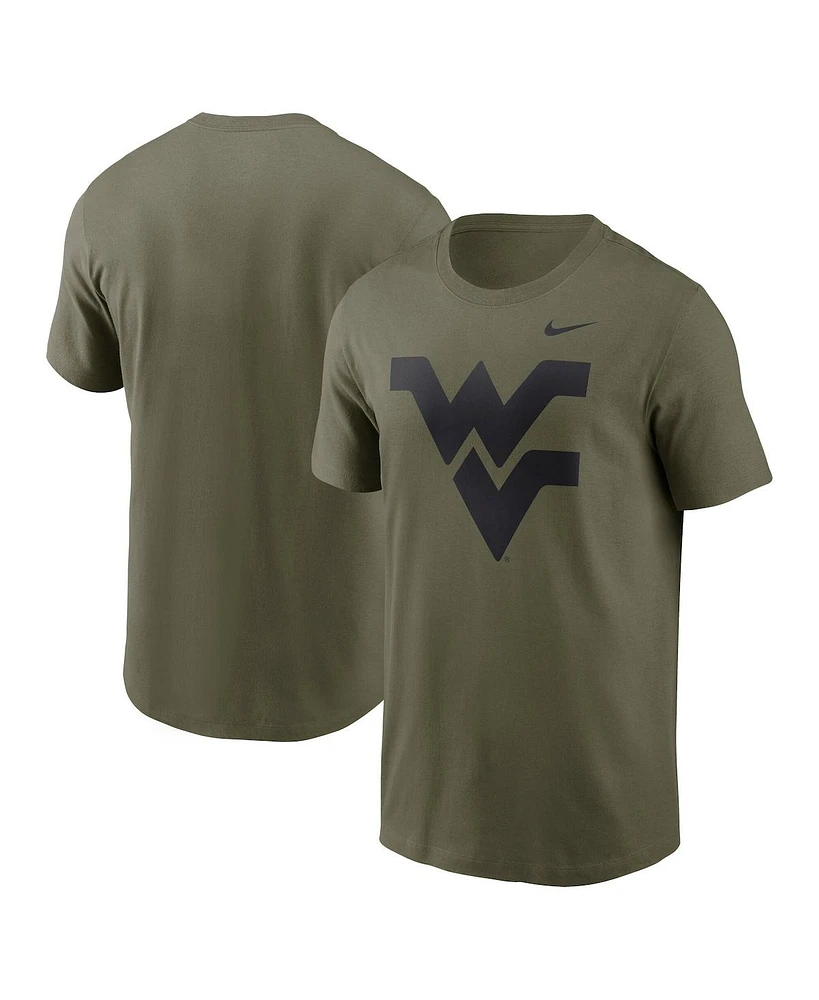 Nike Men's Olive West Virginia Mountaineers 2024 Military Appreciation Tonal Logo Performance T-Shirt