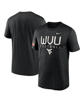 Nike Men's Black West Virginia Mountaineers 2024 Military Appreciation Legend Performance T-Shirt