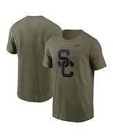 Nike Men's Olive Usc Trojans 2024 Military Appreciation Tonal Logo Performance T-Shirt