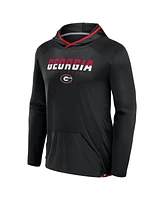 Fanatics Men's Black/Red Georgia Bulldogs Transitional Hoodie T-Shirt