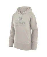 Fanatics Women's Cream Vegas Golden Knights Authentic Pro Road Pullover Hoodie