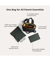 Bagsmart Walker 25L Featherlight Travel Diaper Backpack Tangerine