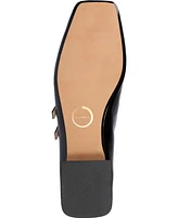 Journee Collection Women's Gredah Double Strap Mary Jane Dress Flats